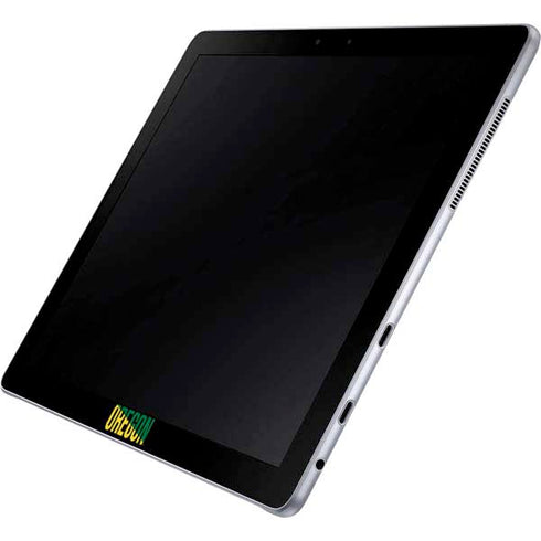 University of Oregon Split on Black Galaxy Book 12in Skin