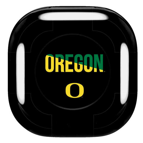 University of Oregon Split on Black Galaxy Buds Pro Skin