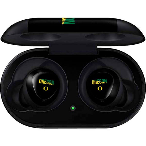 University of Oregon Split on Black Galaxy Buds Skin