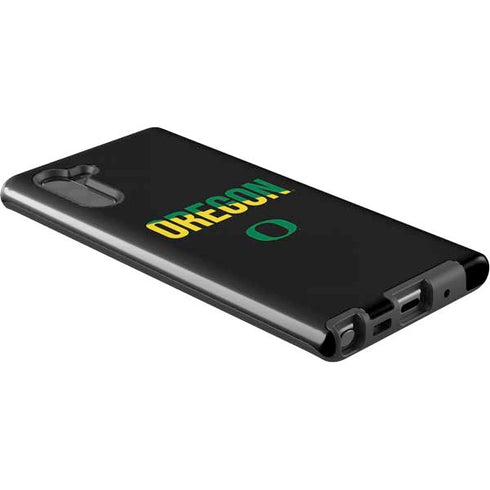 University of Oregon Split on Black Galaxy Note 10 Pro Case