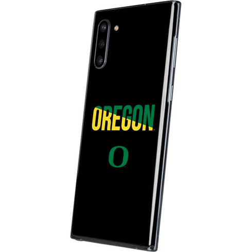 University of Oregon Split on Black Galaxy Note 10 Skin