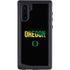 University of Oregon Split on Black Galaxy Note 10 Waterproof Case