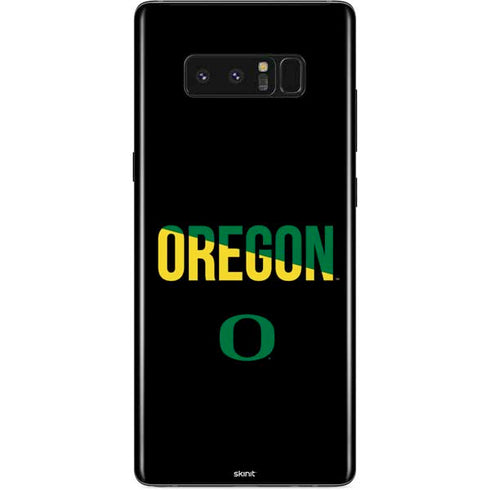 University of Oregon Split on Black Galaxy Note 8 Skin