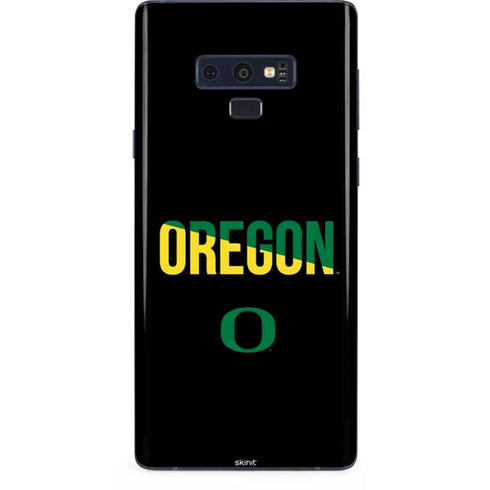 University of Oregon Split on Black Galaxy Note 9 Skin