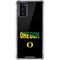 University of Oregon Split on Black Galaxy Note20 5G Clear Case