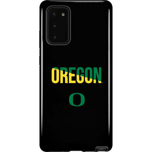 University of Oregon Split on Black Galaxy Note20 5G Pro Case