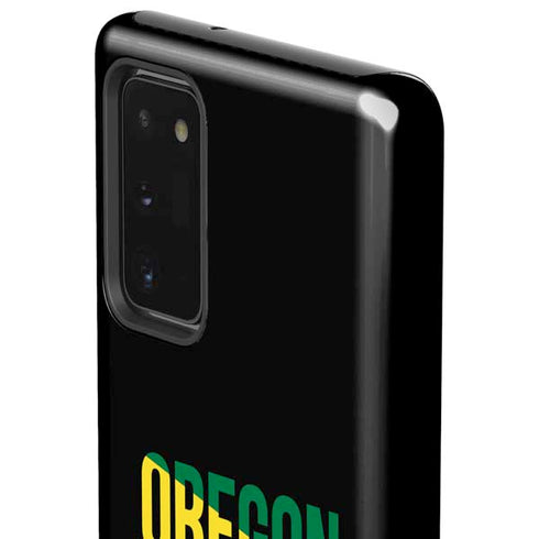 University of Oregon Split on Black Galaxy Note20 5G Pro Case