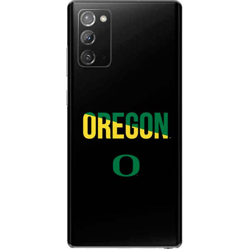 University of Oregon Split on Black Galaxy Note20 5G Skin