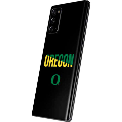 University of Oregon Split on Black Galaxy Note20 5G Skin