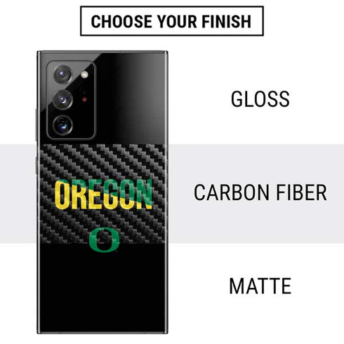 University of Oregon Split on Black Galaxy Note20 Ultra 5G Skin