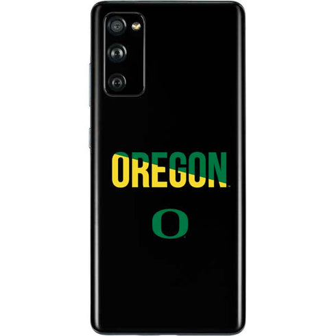 University of Oregon Split on Black Galaxy S20 Fan Edition Skin