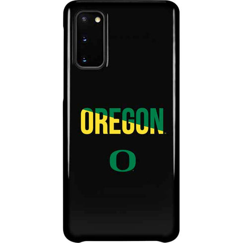 University of Oregon Split on Black Galaxy S20 Lite Case