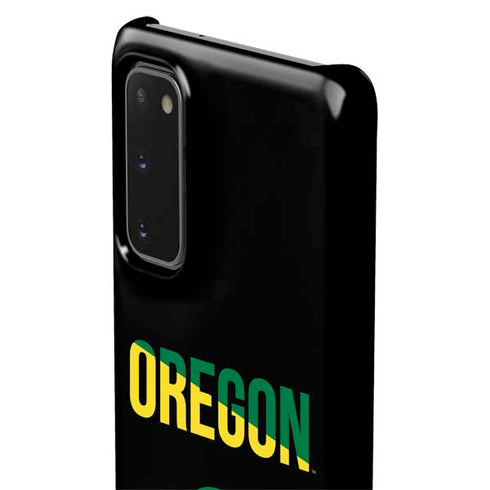 University of Oregon Split on Black Galaxy S20 Lite Case