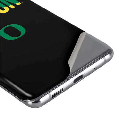 University of Oregon Split on Black Galaxy S20 Plus Skin
