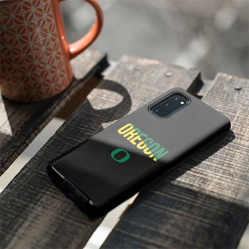 University of Oregon Split on Black Galaxy S20 Pro Case