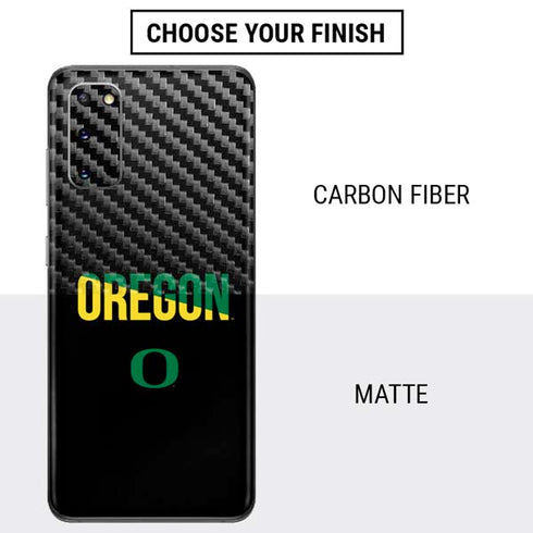 University of Oregon Split on Black Galaxy S20 Skin