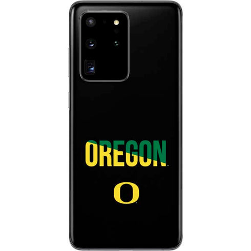 University of Oregon Split on Black Galaxy S20 Ultra 5G Skin