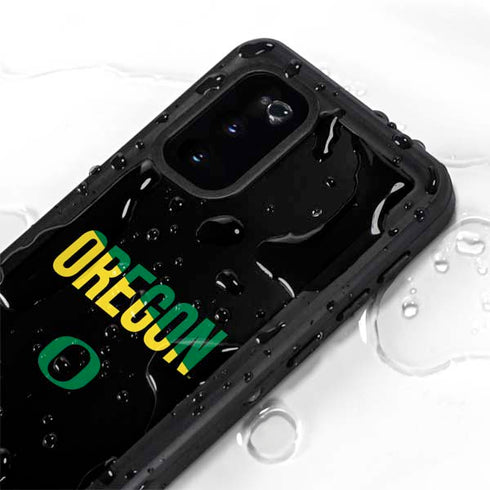 University of Oregon Split on Black Galaxy S20 Waterproof Case