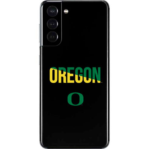 University of Oregon Split on Black Galaxy S21 5G Skin