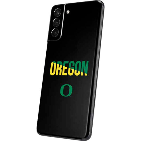 University of Oregon Split on Black Galaxy S21 5G Skin
