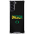 University of Oregon Split on Black Galaxy S22 Clear Case