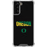 University of Oregon Split on Black Galaxy S22 Plus Clear Case