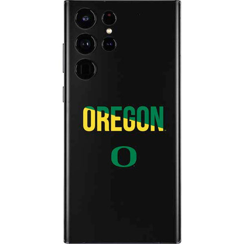University of Oregon Split on Black Galaxy S22 Ultra Skin