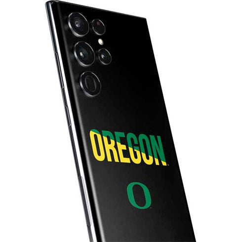 University of Oregon Split on Black Galaxy S22 Ultra Skin