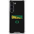 University of Oregon Split on Black Galaxy S23 Clear Case