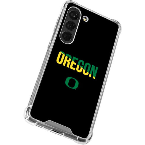 University of Oregon Split on Black Galaxy S23 Clear Case