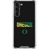 University of Oregon Split on Black Galaxy S23 Plus Clear Case