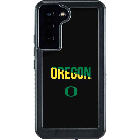 University of Oregon Split on Black Galaxy S23 Plus Waterproof Case