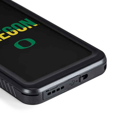University of Oregon Split on Black Galaxy S23 Waterproof Case