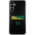 University of Oregon Split on Black Galaxy S24 Plus Clear Case