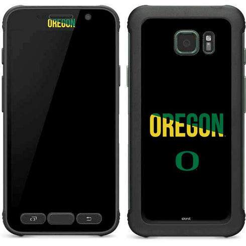 University of Oregon Split on Black Galaxy S7 Active Skin