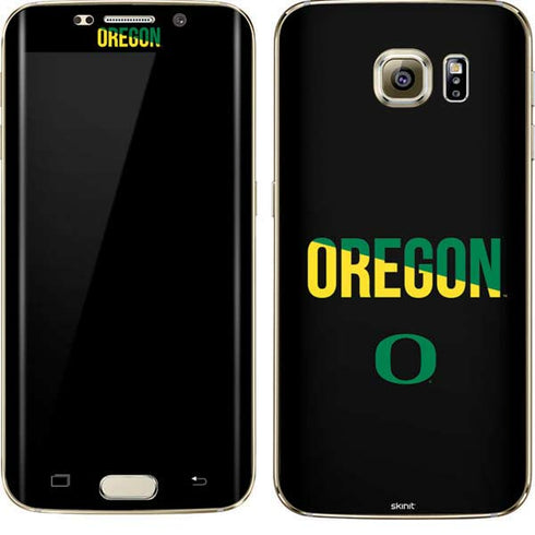 University of Oregon Split on Black Galaxy S7 Edge Skin