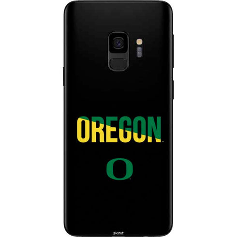 University of Oregon Split on Black Galaxy S9 Skin