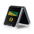University of Oregon Split on Black Galaxy Z Flip5 5G Clear Case