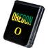 University of Oregon Split on Black Galaxy Z Flip5 5G Skin
