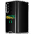 University of Oregon Split on Black Galaxy Z Fold4 5G Clear Case