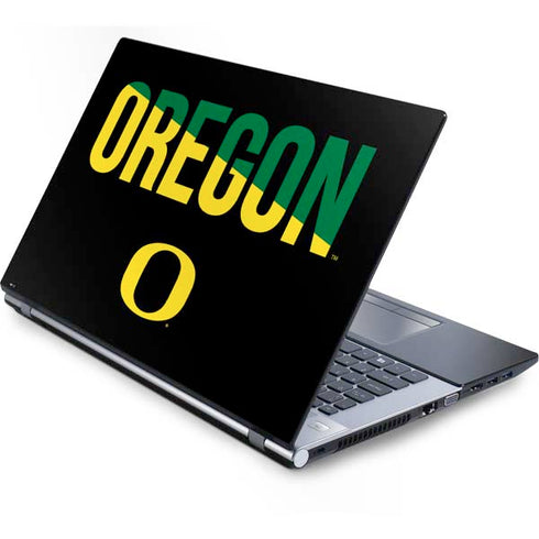 University of Oregon Split on Black Generic Laptop Skin