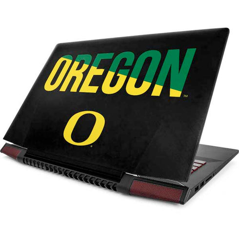 University of Oregon Split on Black Lenovo IdeaPad Skin