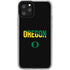 University of Oregon Split on Black iPhone 11 Pro Clear Case