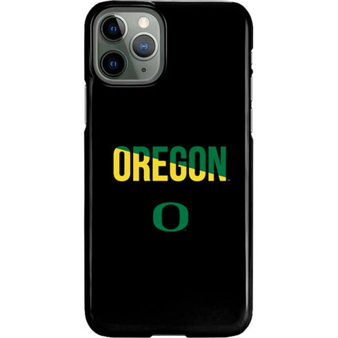 University of Oregon Split on Black iPhone 11 Pro Lite Case