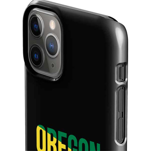 University of Oregon Split on Black iPhone 11 Pro Lite Case