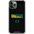 University of Oregon Split on Black iPhone 11 Pro Max Clear Case