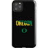University of Oregon Split on Black iPhone 11 Pro Max Impact Case