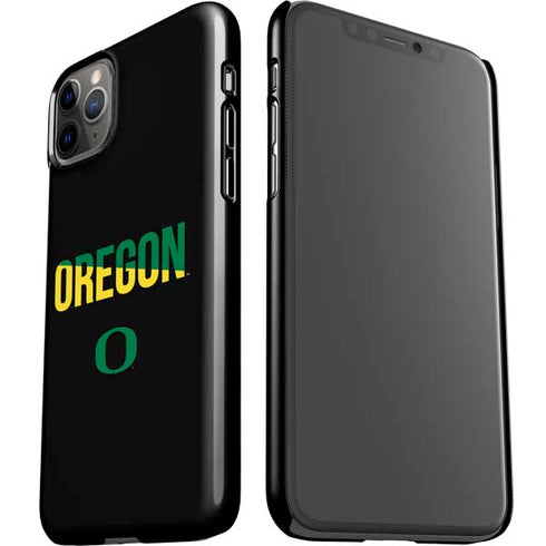 University of Oregon Split on Black iPhone 11 Pro Max Lite Case