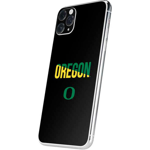 University of Oregon Split on Black iPhone 11 Pro Max Skin