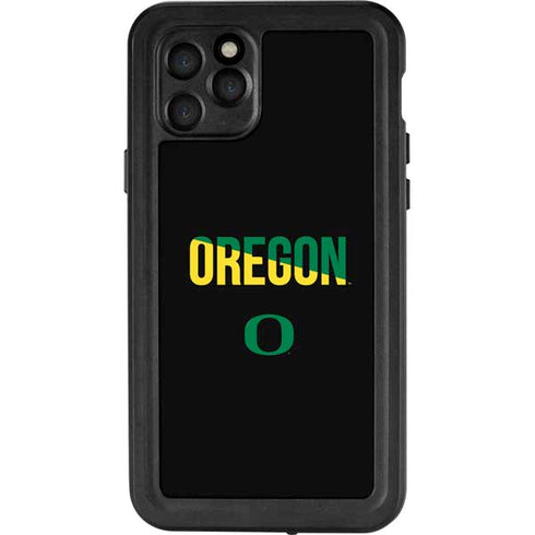 University of Oregon Split on Black iPhone 11 Pro Waterproof Case